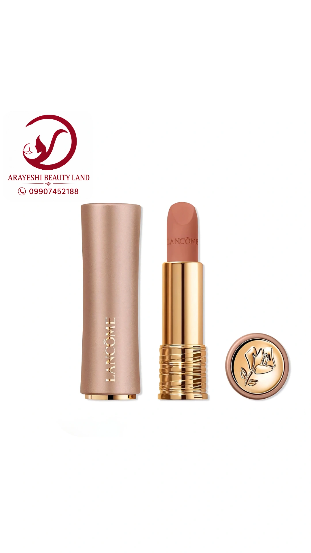 رژلب جامد مات لانکوم L'Absolu Rouge Intimatte – رنگ 210 Unspoken Feelings